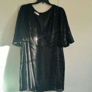 JJ’s House Sequin Black Cocktail Dress